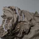 Wrap Around Dust Ruffle Bed Skirt - Cream - for Twin Size Beds with 24 Inch Drop - Easy Fit Elastic Strap - Adjustable Pleated Bedskirt w/Brushed Fabric - Wrinkle Free - for Women, Men, Kids & Teens