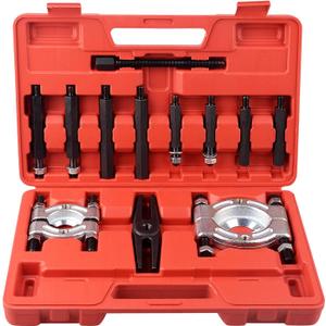 12pcs Bearing Separator Puller Set, Heavy Duty 5 Ton Capacity 2" and 3" Bearings Splitters Puller Kit (red)