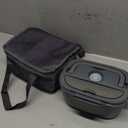 Electric Lunch Box Food Heater for Adults 80W Portable Food Warmer for Car/Home 1.5L Heated Lunch Box for Adults, 12V/24V/110V Loncheras para Hombres de Trabajo lonchera elctrica porttil (piano grey)