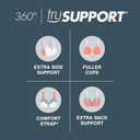 Playtex Women's Wireless Bra, 18 Hour Plus-Size Bras Available, Full Coverage, Smoothing, 4693, Single or 2-Pack (Beige)