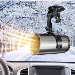 Car Heater, Portable Car Heater 12V 150W Plug-in Cigarette Lighter Car Heaters, 2 in 1 Heating & Cooling, Car Windshield Defroster Demister with Brackets, Fast Heating Defogger