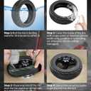 9.5 x 2.50 Off-Road Tire 9.5 Inch Tubeless Tire for Niu KQI3 Electric Scooter Accessories Rear Front Wheel Replacement Tire Anti-skid Shockproof (1 Pce, type 2)
