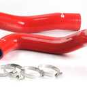 G-PLUS Silicone Radiator Coolant Hose Pipe Kit Clamps Compatible With 1994-1995 FORD MUSTANG GT/GTS/SVT V8,2PCS Red