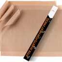 HTVRONT PTFE Sheets for Heat Press - 3 Pack Non Stick PTFE Polytetrafluoroethylene Sheet Reusable 12 x 16" PTFE Coating Paper Heat Resistant PTFE Mat (Brown)