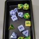 Beadle and Grimm's Druid Dice Set: Role-Playing Game Dice, Dodecahedron, Metal, Green, Blue