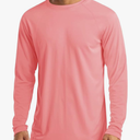 MAGCOMSEN Men's Long Sleeve Shirts UPF 50+ UV Sun Protection Athletic Shirts for Hiking Running Workout Rash Guard Size XL 