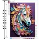 3 x CraftCraze Diamond Painting Adult Kits, Diamond Art Kits for Beginners, DIY Horse Diamond Painting for Home Wall Decoration 11.8 x15.7 inches