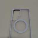 TORRAS Strong Magnetic & Seamless Stand for Samsung Galaxy S25 Ultra Case, Fit for MagSafe, Mil-Grade Drop Protection, Kickstand for Samsung Galaxy S25 Ultra Case, Translucent Back/Silverblue Edge