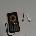 Power Bank 49800mAh Solar Charger Wireless Charging USBC 5V/3.1A Fast Charging with 4 Builtin Cables LED Flashlight Battery Pack Compatible with iPhone, iPad, Galaxy, Perfect for Camping, Hiking