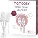 Momcozy Baby Tongue Cleaner Gauze, Baby Toothbrush Disposable Oral Cleaner, Toddler Tooth Brush for Tooth Mouth Gum Clean, Infant Toothbrush Oral Cleaning Stick, Baby Oral Cleaner Newborn, 40 Count