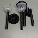 AOSEA 2 Pack Solar Outdoor Lights, IP 65 Waterproof Solar Powered Driveway Lights, Auto On/Off Path Landscape Lighting for Yard, Patio, Landscape, Pathway, Cool White