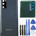 ubrokeifixit Housing Galaxy S20 Rear Back Glass Cover Replacement for Samsung Galaxy S20 6.2" G980,S20 5G G981,S20 5G UW Verizon(NOT for S20+ 6.7",NOT for S20 Ultra 6.9") (Gray+Camera Lens)