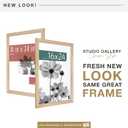 MCS Studio Gallery Classic 16x24 Poster Frame Natural Woodgrain Engineered Wood, Vertical & Horizontal Wall Hanging Large Picture Frame for Photos, Posters & Art Prints (1-Pack)