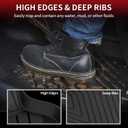 LASFIT 2018-2024 BMW X3 Floor Mats & Trunk Mat, Custom Fit TPE All Weather Car Liners Full Set for x3 30i/M/M40i/M Competition Accessories, Waterproof & Anti-Slip (Don't Fit X3 30e)