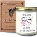Thank You Gifts Appreciation Gifts for Women Friends Teacher Nurse Doctor Coworkers Employees Staff Hostess, Small Thank You Gifts,There Isn't a Thank You Big Enough Cedar Candle Scented Candles