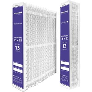 EXPXXFIL0316 & EXPXXFIL0016 16" x 25" x 5" (2-Pack) Compatible for Carrier/Bryant EZ Flex Air Filter MERV 13 Filter Media