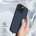 for iPhone 15 Pro Case Liquid Silicone Slim Shockproof Protective Cover 6.1 Inch Anti-Scratch Drop Protection,Deep Navy
