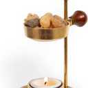 Christian Incense Burner, Cross Incense Holder - Tea Light Candle or Charcoal Resin Heated for Home Decor, Beautiful Adjustable Design for Worship and Spiritual Gifts, Offering a Calming Atmosphere