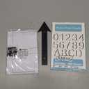 8 Inch Black Floating Arrow Signs, Modern Outdoor Plastic Directional Signs for Wall Yard Street