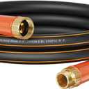 Giraffe Tools Garden Hose 12ft x 3/4", Heavy Duty Water Hose, Flexible, Hybrid Lightweight Hose with Swivel Handle, Male to Female Fittings, Burst 600 PSI