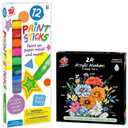 TBC The Best Crafts Paint Sticks+24 Colors Dual Tip Acrylic Paint Markers