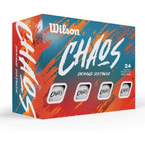 Wilson 2024 Chaos Golf Balls - 24 Balls (White)