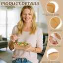 50 Pack 25 oz Paper Food Containers with Lids, Meal Prep Containers Disposable Large Paper Bowls, Microwavable and Freezer Storage Use Cardboard Food Containers