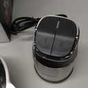 Ganiza Food Processor, 2-Speed Food Chopper Meat Grinder with 8 Cup Stainless Steel & 8 Cup Glass Bowls, Upgraded Button & Smart Overheat Protection Light - Includes Clean Brush, 2 Sets of Blades (Silver)