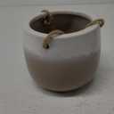 Hanging Planter, Pots, Ceramic Round,Rope Hanger, Indoor outdoor