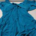 Blooming Jelly Women's Plus Size Bathing Suit One Piece Swim Dress Tummy Control Swimsuits Ruffle V Neck Swimwear (Large, Dark Cyan)