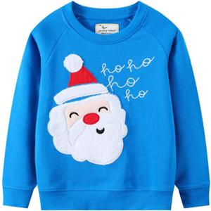 CM-Kid Toddler Boys Sweatshirt Christmas Sweater Shirt Kids Santa Claus Reindeer Pullover Long Sleeve Xmas Top Size 2-7T (4T)