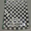 Zubebe 3 Pcs 13 x 10 Inch Checkered Serving Tray Black and White Serving Pieces Race Car Trays Rectangle Checker Plate Plaid Dishes Food Platter for Birthday Party