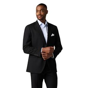 Alton Lane Mercantile Jacket Classic Fit - Premium Quality Suit Jacket for Men, Stylish and Elegant Men’s Suit Jackets, Black, 38R