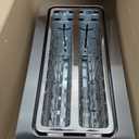Mueller UltraToast Full Stainless Steel Toaster 4 Slice, Long Extra-Wide Slots for Bagels and Waffles, 6 Browning Levels, LED Display, Cancel/Defrost/Reheat Functions & Removable Tray, Kitchen Gadgets