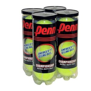 PENN Championship Tennis Balls - Extra Duty Felt Pressurized - 6 Cans, 18 Balls & 4 Cans, 12 Balls PENN Championship Tennis Balls - Extra Duty Felt Pressurized - 6 Cans, 18 Balls & 4 Cans, 12 Balls