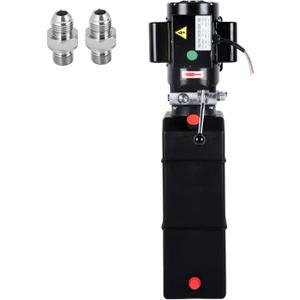 15 Quart Hydraulic Pump 3.7 Gallon Hydraulic Power Unit Pack 1.6-3KW Hydraulic Lift 220V 2950 PSI 3 HP 60HZ Single Acting Electric Hydraulic Pump 2 and 4 Post Lifts for Car Auto Lifting