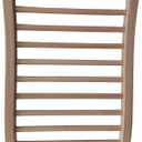 Wood Sauna Backrest, S-Shape, Natural Wood, All Natural Finish