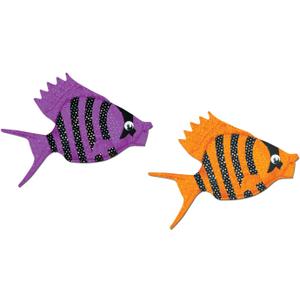 Beistle Plush Luau Fish Hats, 2 Pieces One Size Fits Most, Halloween Costume Dress Up, Under the Sea Costume Accessories