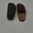 KIDMI Genuine Suede Clogs for Women Cork Footbed Sandals Leather Mules Potato Shoes with Arch Support (7.5-8, Coffee)