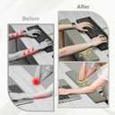 Leolee L-Shaped Desk Long Wrist Rest Elbow 60CM, Grey Arm Rest for Desk