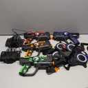 ArmoGear Set of 4 Laser Tag Guns with Vests - Laser Tag Set for Kids and Adults - Toy Guns with 150 ft Range, Night Vision, Invisibility Mode - Battery Operated - Multiplayer Outdoor Game for Ages 8+