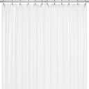 LiBa Bathroom Shower Curtain with 12 Shower Rings- Waterproof Plastic Shower Curtain Premium PEVA Non-Toxic with Rust Proof Grommets Frosted 10G Heavy Duty Bathroom Accessories 72x72