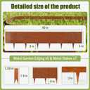 20ft Metal Edging Landscape 6 Pack 8 inch, Decorate Lawn Yard and Garden