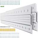 2 Pairs French Cleat Hanger 41 inch, 500 Lbs Load Heavy Duty Mirror Mounting Hardware Aluminum Z Clips Wall Interlocking Bracket Hangers Picture Hanging Kit for Hanging Mirror Picture Cabinet