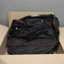 Expandable Large Capacity Travel Bag Oxford Cloth Duffel Bag with Wheels Lightweight Waterproof Travel Foldable Suitcase(Black)