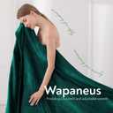 Wapaneus Foot Pocket Heated Blanket Electric Throw with 10 Heating Levels and 4 Timer Settings 4 Hours Auto Shut Off, Flannel Fast-Heating Heated Throw 50" x 60", Machine Washable, Vintage Green