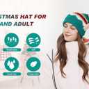 LMLALML Christmas Hats for Women, Kids and Men Elegant Knitted Warm Funny Beanie for New Year Festive Holiday Party (One Size, Christmas Stripe-adult)