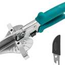 OShine Miter Shears for Angular Cutting Molding Crafting,Shoe Molding Cutter Tool,45-135 Degree Multi Angle Trim Cutter Hand Tool for Soft Wood PVC, an Extra Blade with Sheath Included