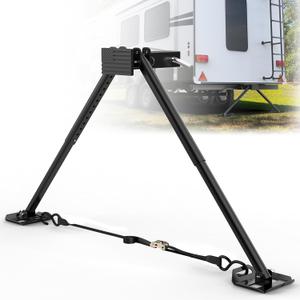 New Upgraded RV Hitch Stabilizer for 2" Receivers, Adjustable RV Hitch Mount Stabilizer, Camper Rear Hitch Stabilizer Reduces Trailer Shaking & Sway (Patent)