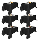 6 Pack 70x120-Inch Rect Black Tablecloths-Reusable Polyester Table Covers – Protect from Spills (Not Waterproof) – for Weddings, Banquets, Parties – Ships Folded, Wrinkles Likely, Steam Before Use
Amazon's Choice
